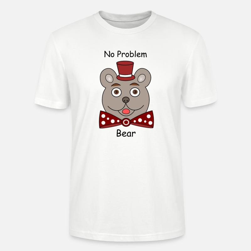 No Problem Bear - Stanley/Stella Unisex Bio-T-Shirt CRAFTER - Weiß