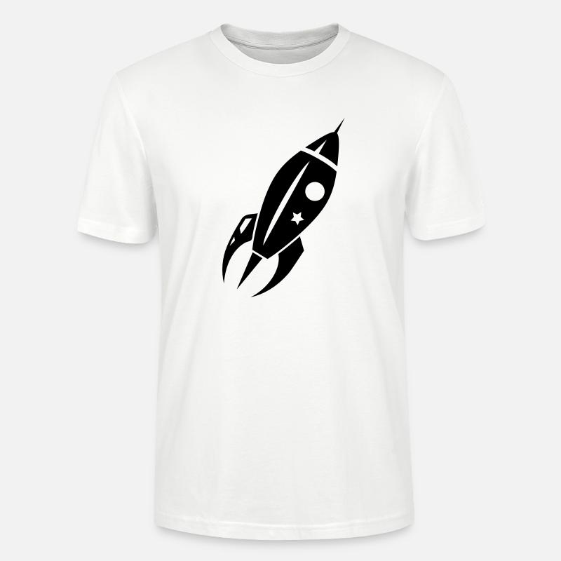 Eine Rakete beim Abflug - Stanley/Stella Unisex Bio-T-Shirt CRAFTER - Weiß