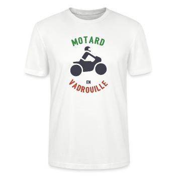 Biker im Mopp - Stanley/Stella Unisex Bio-T-Shirt CRAFTER - Weiß - Vorne - Alina (178cm) & Michal (187cm)