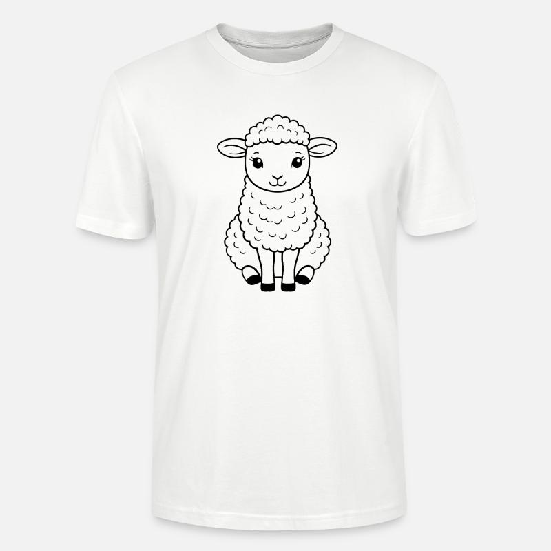 Schaf Kostüm Schäfer süßes Schäfchen - Stanley/Stella Unisex Bio-T-Shirt CRAFTER - Weiß
