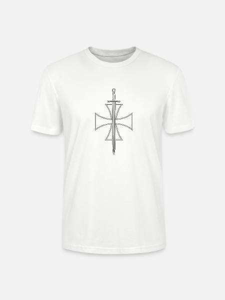 Schwert Kreuz Bibel - Stanley/Stella Unisex Bio-T-Shirt CRAFTER - Weiß