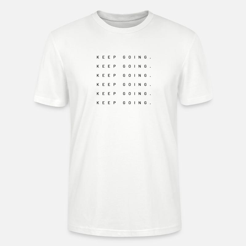 Keep Going (Sky blue) - Stanley/Stella CRAFTER Unisex Organic T-Shirt - white