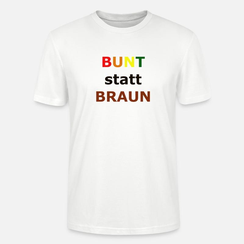 BUNT statt BRAUN - Stanley/Stella Unisex Bio-T-Shirt CRAFTER - Weiß
