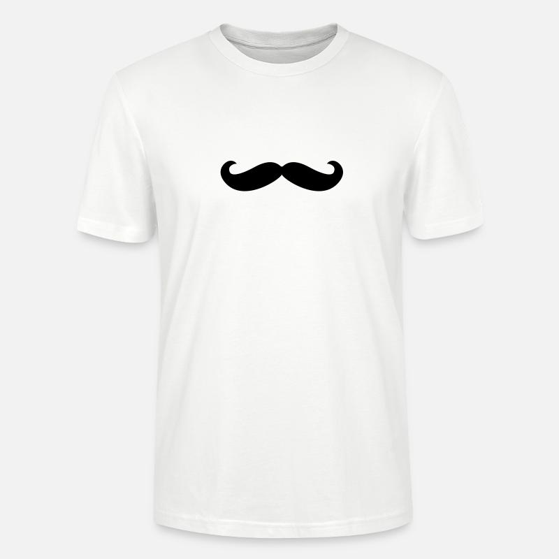 Schnurrbart - Stanley/Stella Unisex Bio-T-Shirt CRAFTER - Weiß