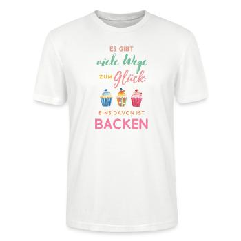 Es gibt viele Wege zum Glück - Stanley/Stella Unisex Bio-T-Shirt CRAFTER - Weiß - Vorne - Alina (178cm) & Michal (187cm)