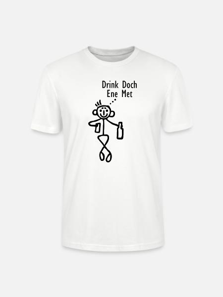 Drink doch ene met - Stanley/Stella Unisex Bio-T-Shirt CRAFTER - Weiß