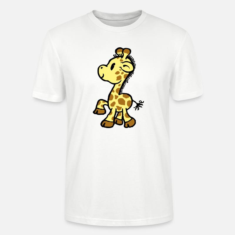 Giraffe - Stanley/Stella Unisex Bio-T-Shirt CRAFTER - Weiß