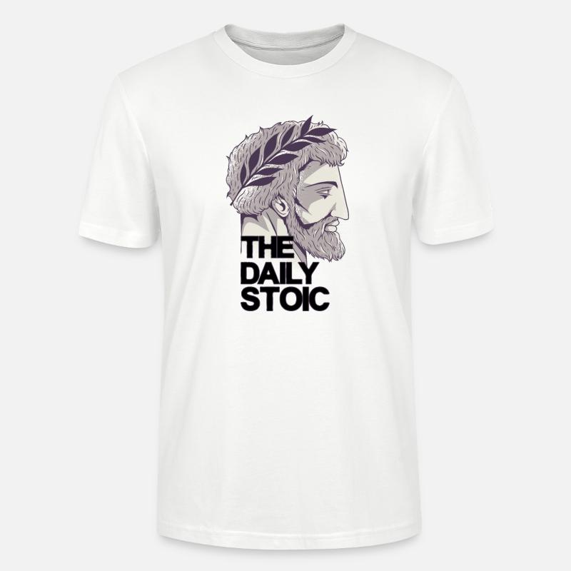 Marcus Aurelius | The daily Stoic - Stanley/Stella Unisex Bio-T-Shirt CRAFTER - Weiß