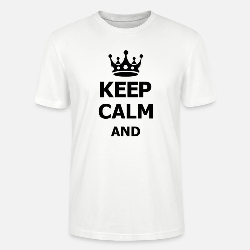 keep calm - T-shirt bio CRAFTER Stanley Stella Unisexe - blanc