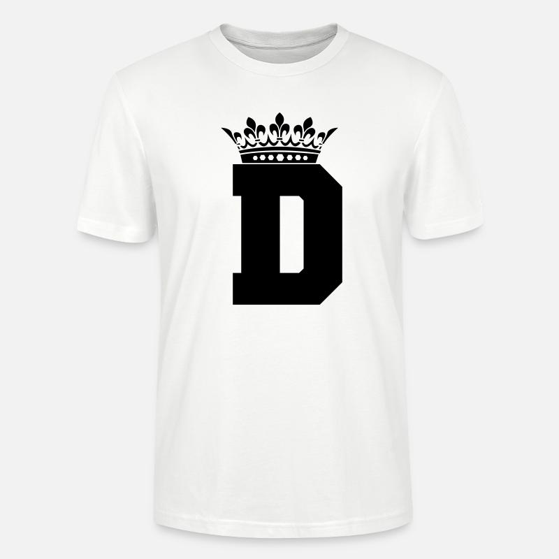 buchstabe D Krone - Stanley/Stella Unisex Bio-T-Shirt CRAFTER - Weiß