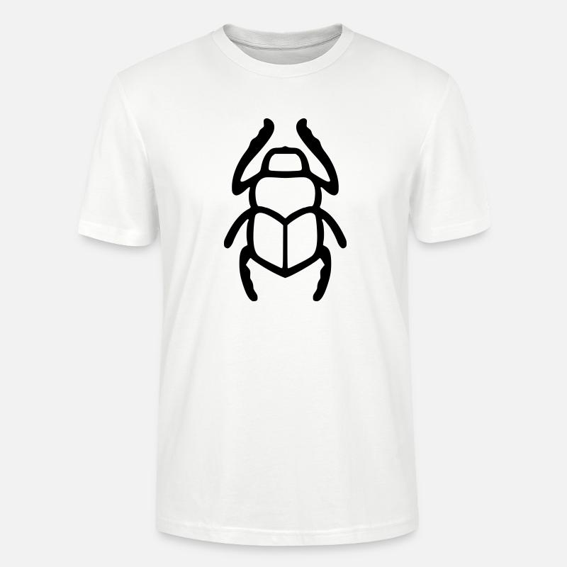 Skarabäus-Hieroglyphe - Stanley/Stella Unisex Bio-T-Shirt CRAFTER - Weiß