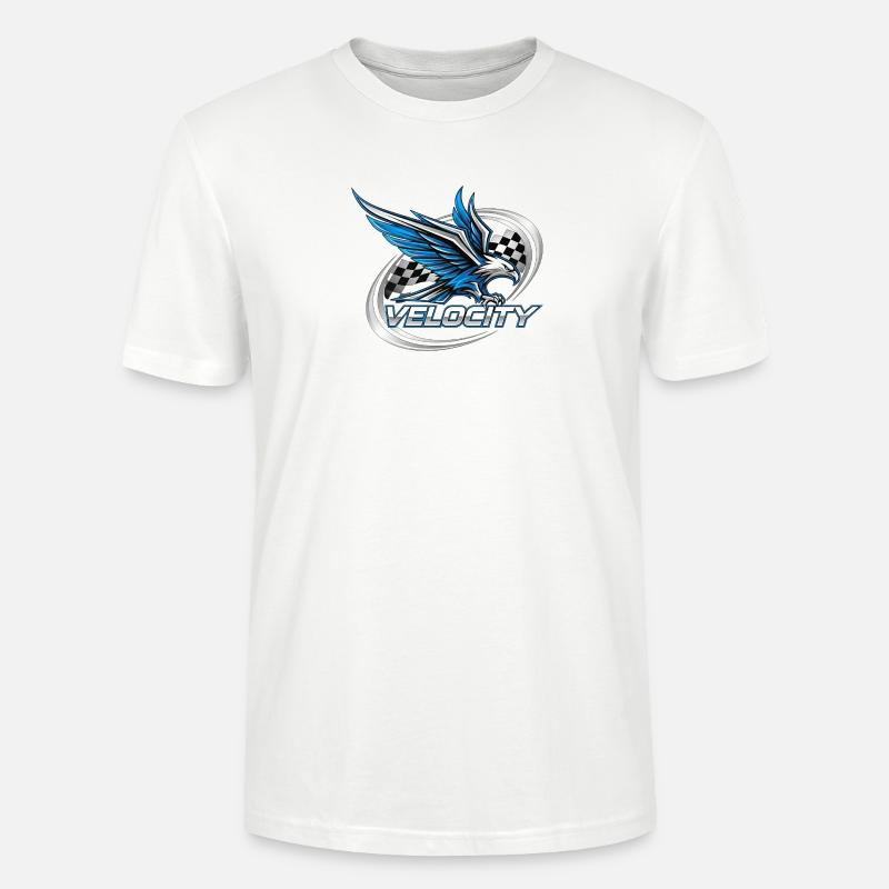 Conception Speed Eagle Racing - T-shirt bio CRAFTER Stanley Stella Unisexe - blanc