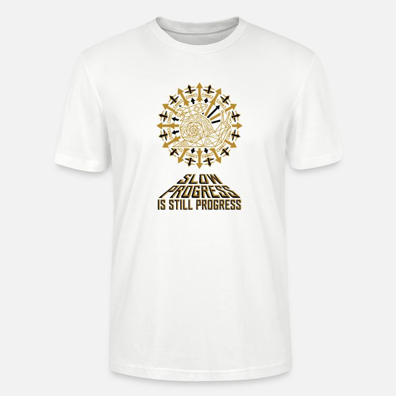 Escargot Fusée à Progrès Lent - T-shirt bio CRAFTER Stanley Stella Unisexe - blanc