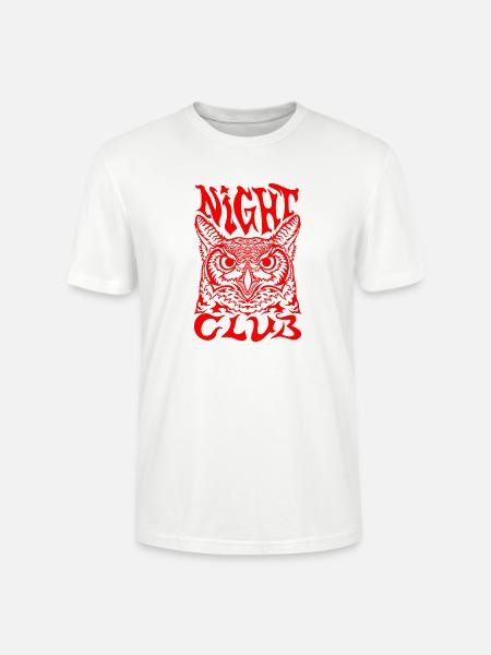 Nachteule Nachteule Illustration - Stanley/Stella Unisex Bio-T-Shirt CRAFTER - Weiß