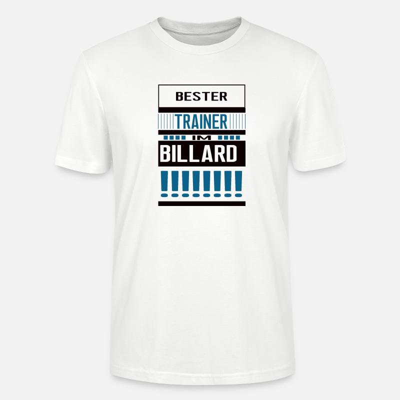 Billard Trainer Bester Billardtrainer Team - Stanley/Stella Unisex Bio-T-Shirt CRAFTER - Weiß