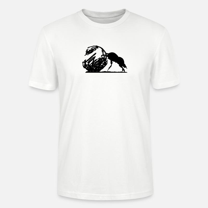 Coléoptère de bouse - T-shirt bio CRAFTER Stanley Stella Unisexe - blanc