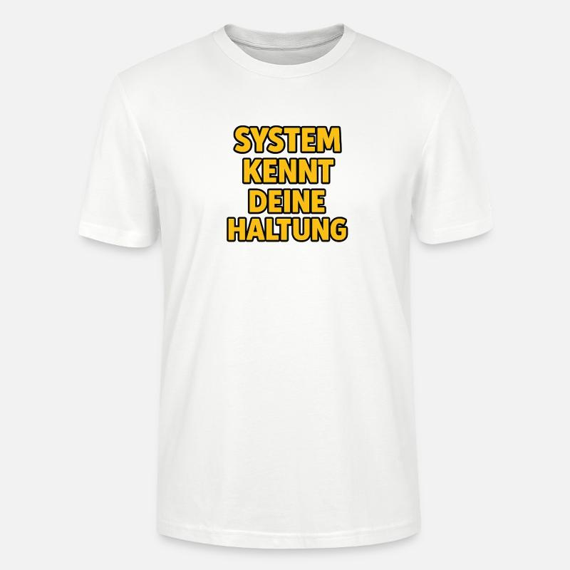 Le système connaît votre attitude - T-shirt bio CRAFTER Stanley Stella Unisexe - blanc