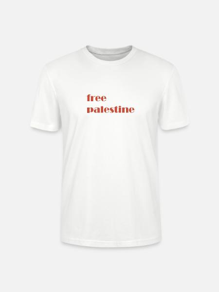 Free Palestine - Stanley/Stella Unisex Bio-T-Shirt CRAFTER - Weiß