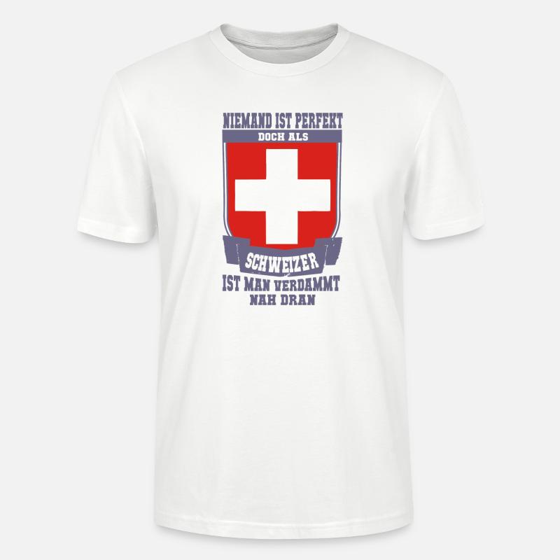 Schweizer Perfekt - Stanley/Stella Unisex Bio-T-Shirt CRAFTER - Weiß