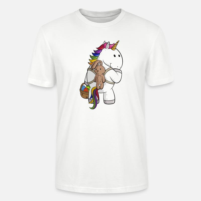 Oster Comic Einhorn - Stanley/Stella Unisex Bio-T-Shirt CRAFTER - Weiß