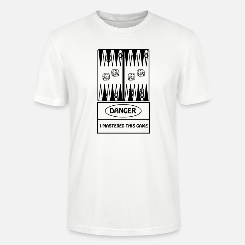 boardgame chess backgammon game night - Stanley/Stella Unisex Bio-T-Shirt CRAFTER - Weiß