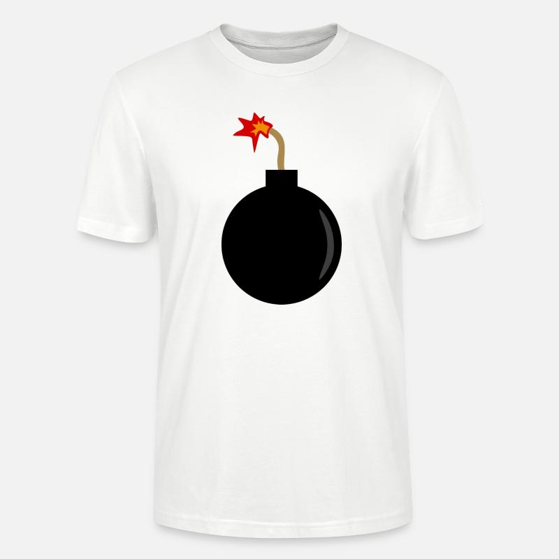 exploding bomb - Stanley/Stella CRAFTER Unisex Organic T-Shirt - white