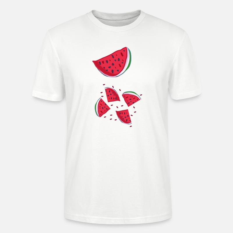 Pastèque - T-shirt bio CRAFTER Stanley Stella Unisexe - blanc