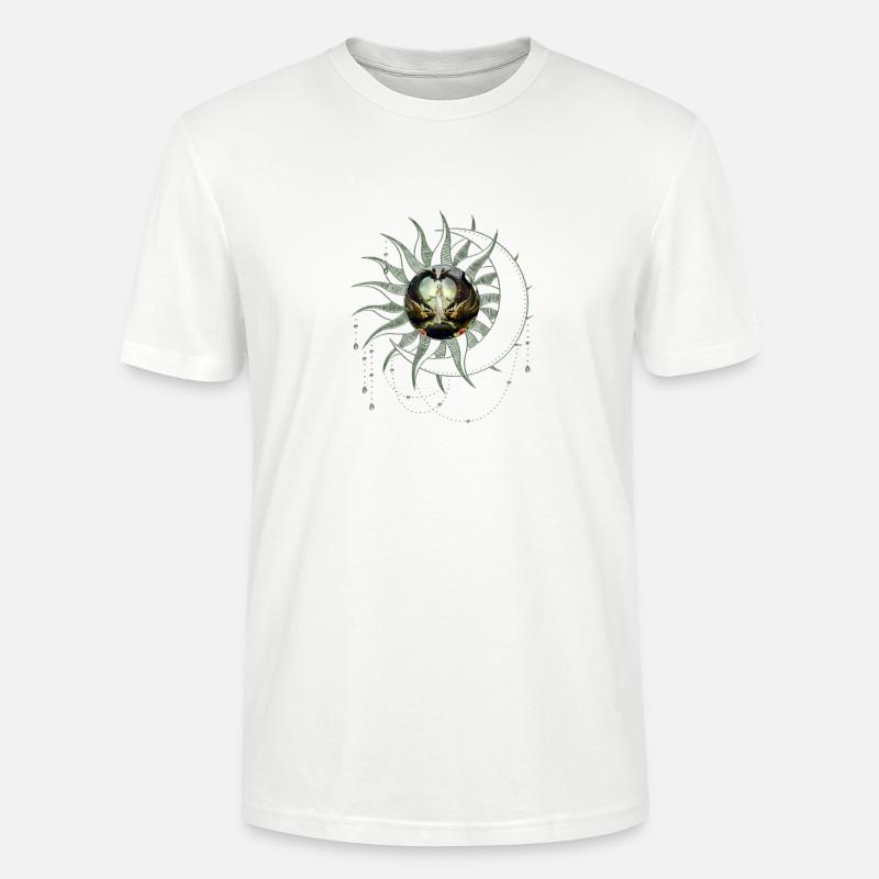 Wunderbare Fee am Drachentor - Stanley/Stella Unisex Bio-T-Shirt CRAFTER - Weiß