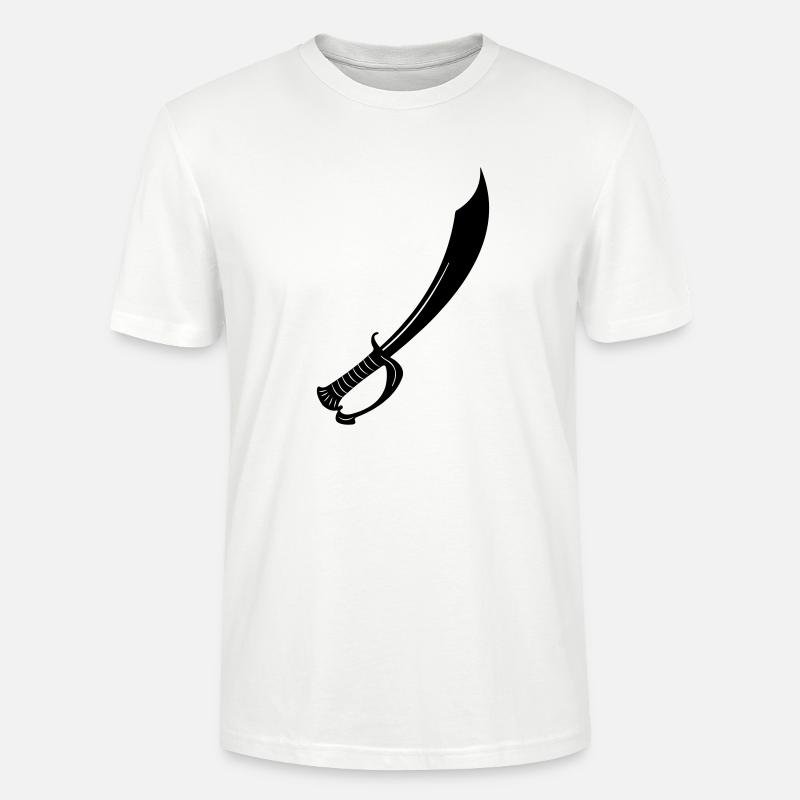 Épée - T-shirt bio CRAFTER Stanley Stella Unisexe - blanc