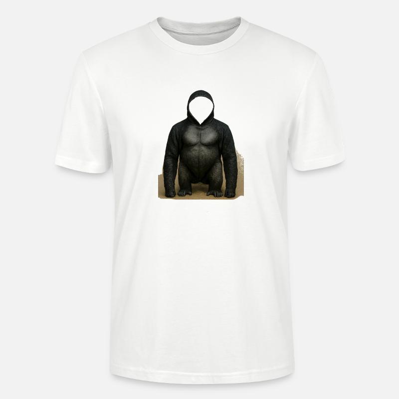 Shadow Gorilla Kapuzenpullover Design - Stanley/Stella Unisex Bio-T-Shirt CRAFTER - Weiß