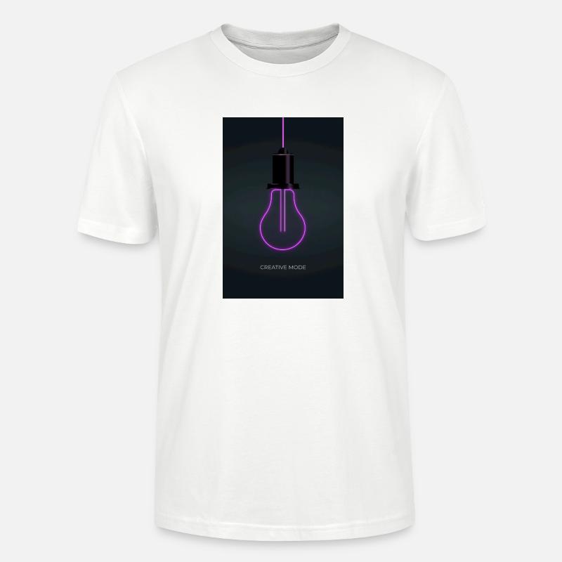 Affiche Créative de Mode Néon - T-shirt bio CRAFTER Stanley Stella Unisexe - blanc