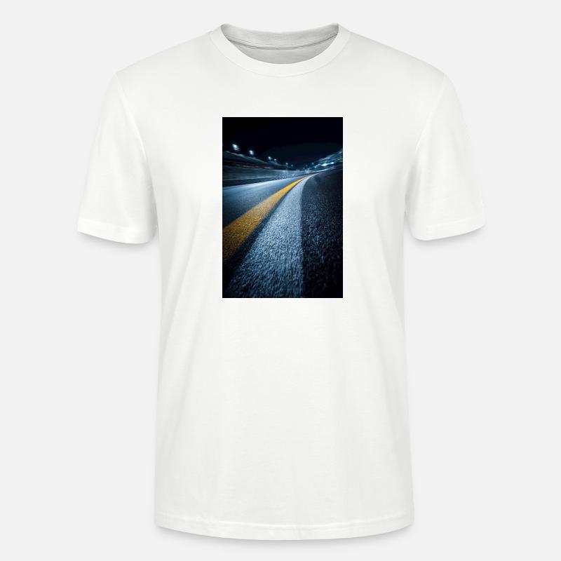Mitternachts-Streckenhorizont - Stanley/Stella Unisex Bio-T-Shirt CRAFTER - Weiß