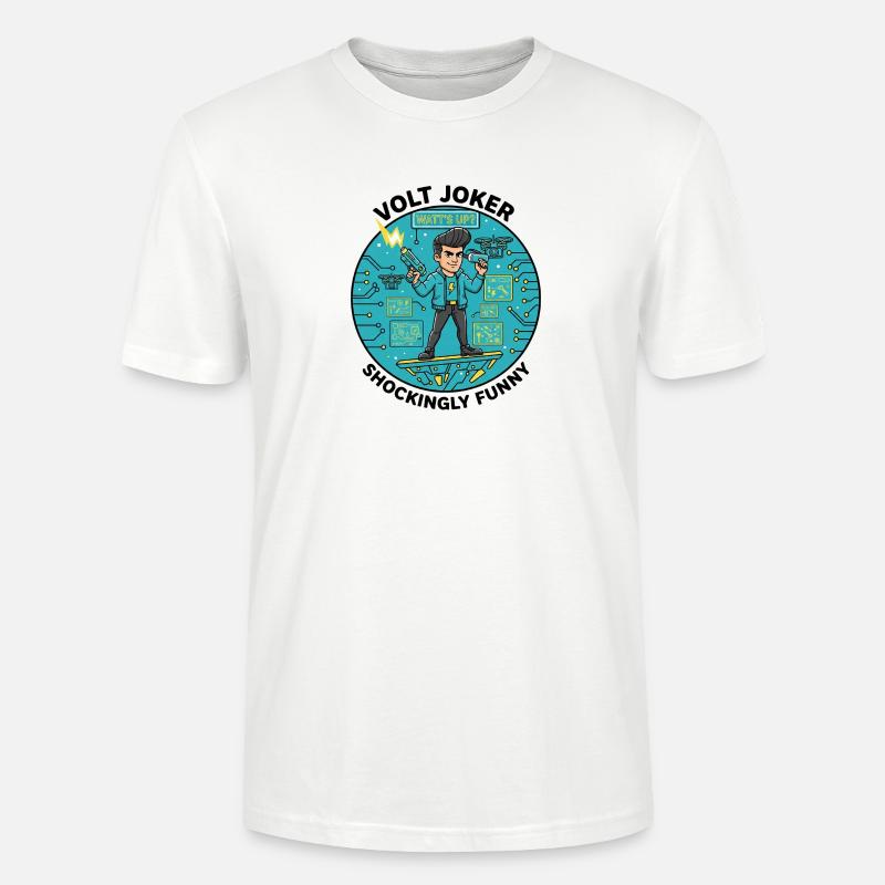 Watt's Up Elektronikheld - Stanley/Stella Unisex Bio-T-Shirt CRAFTER - Weiß
