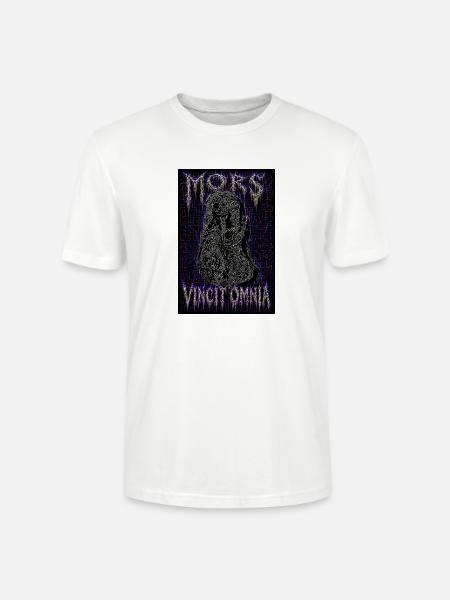 Mors Vincit Omnia – Cyber-Grunge-Sensenmann - Stanley/Stella Unisex Bio-T-Shirt CRAFTER - Weiß
