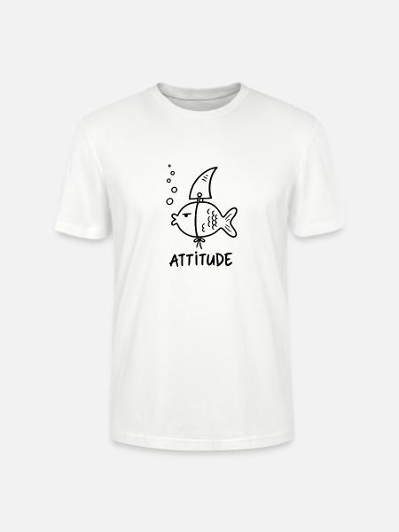 Unterwasserfisch – Humor und Einstellung - Stanley/Stella Unisex Bio-T-Shirt CRAFTER - Weiß