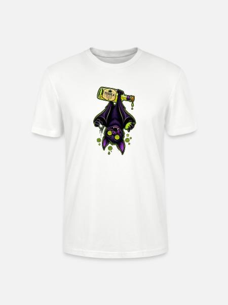 Tequila-Bat im Neon-Grün - Stanley/Stella Unisex Bio-T-Shirt CRAFTER - Weiß