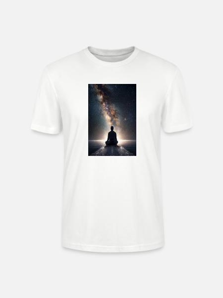 Kosmisches Tor-Meditation - Stanley/Stella Unisex Bio-T-Shirt CRAFTER - Weiß