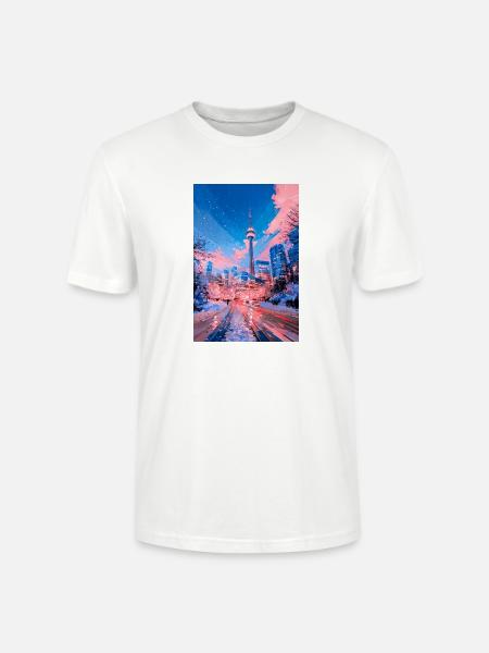 Neon Snow City Toronto - Stanley/Stella Unisex Bio-T-Shirt CRAFTER - Weiß