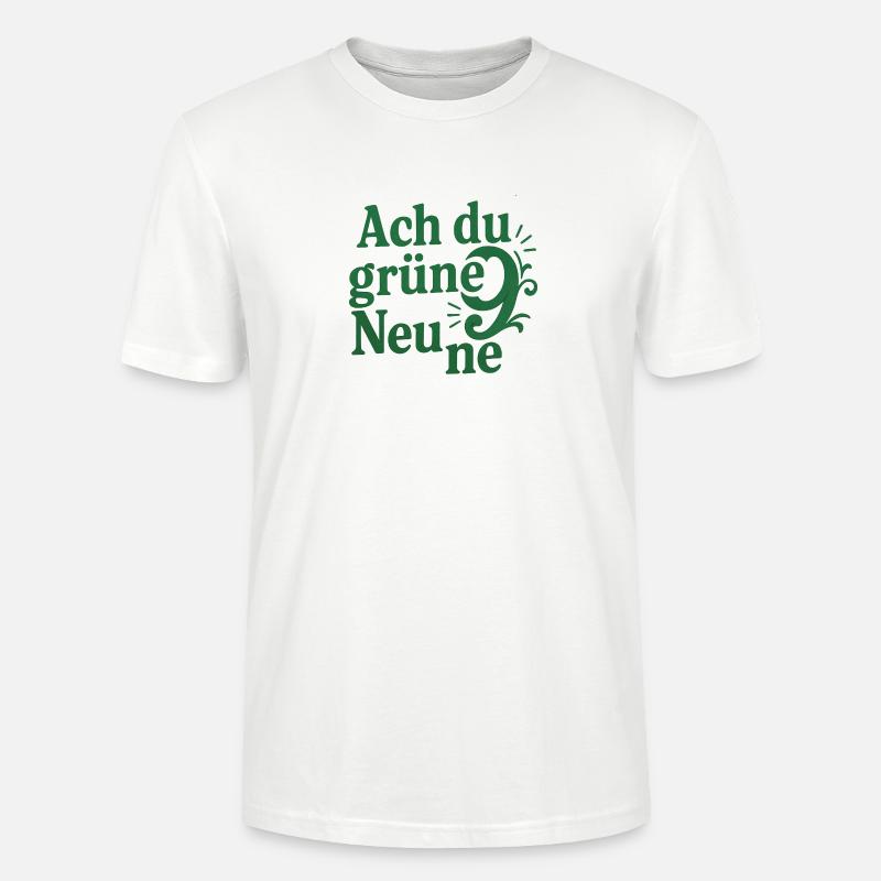 Ach du grüne Neune - Stanley/Stella Unisex Bio-T-Shirt CRAFTER - Weiß