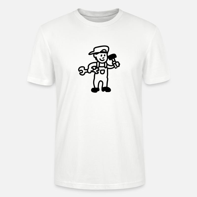 Handwerker - line - Stanley/Stella Unisex Bio-T-Shirt CRAFTER - Weiß