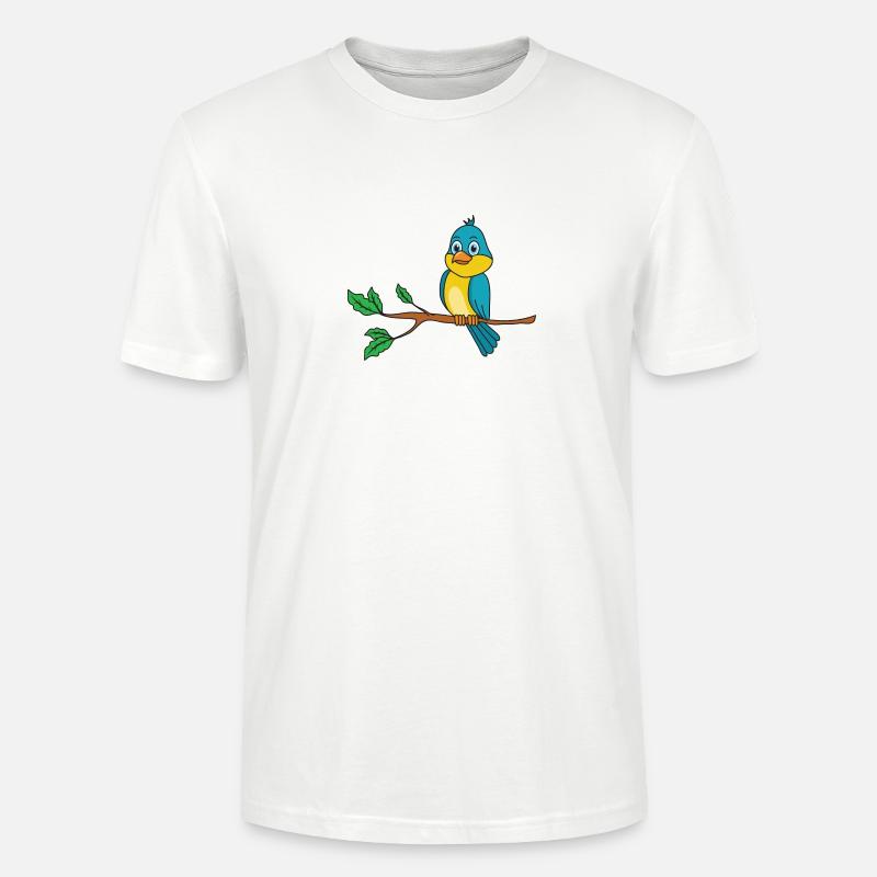 oiseau - T-shirt bio CRAFTER Stanley Stella Unisexe - blanc