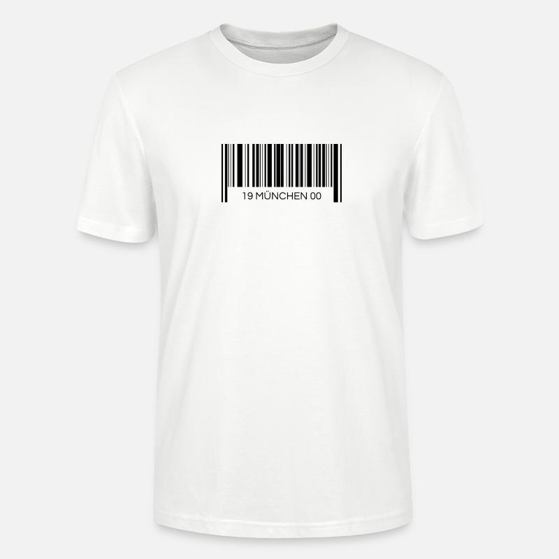 München 1900 Barcode - Stanley/Stella Unisex Bio-T-Shirt CRAFTER - Weiß