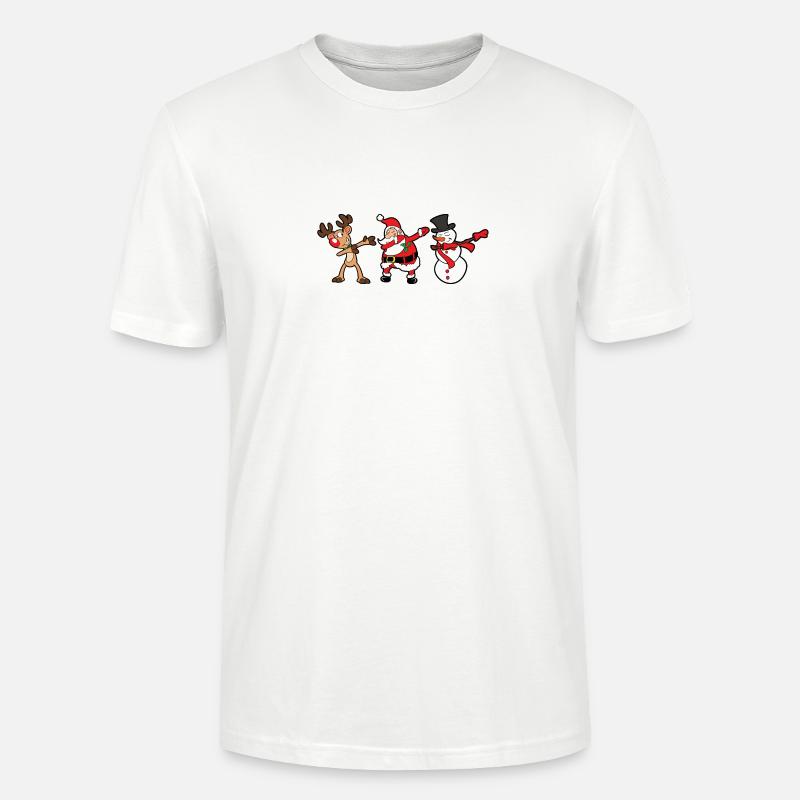 Noël Dabbing Dab - T-shirt bio CRAFTER Stanley Stella Unisexe - blanc