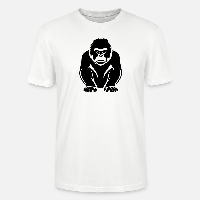 Gorilla - Stanley/Stella Unisex Bio-T-Shirt CRAFTER - Weiß