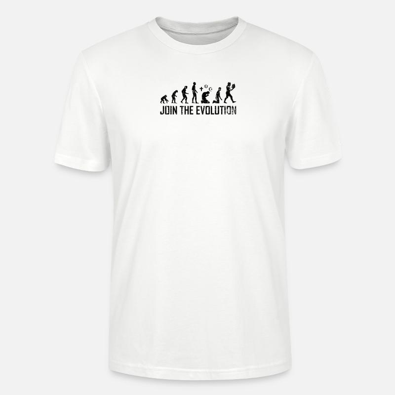 Atheist Evolution Atheists Science Learning - Stanley/Stella CRAFTER Unisex Organic T-Shirt - white