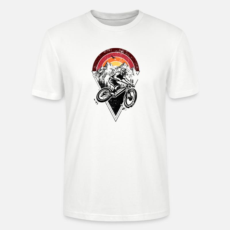 Sunset Ridge Silhouette Bogen - Stanley/Stella Unisex Bio-T-Shirt CRAFTER - Weiß