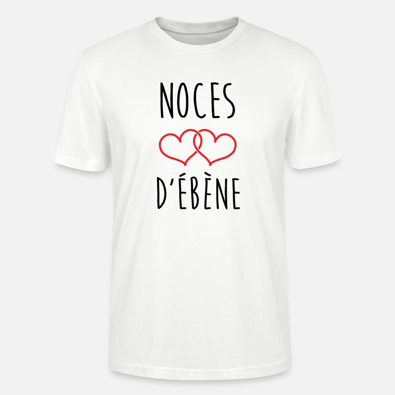 Ebony Wedding 78 Jahre Ehe - Stanley/Stella Unisex Bio-T-Shirt CRAFTER - Weiß