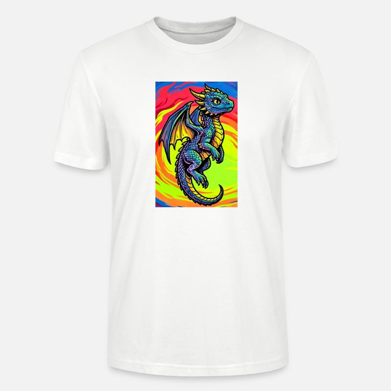 Drache - Stanley/Stella Unisex Bio-T-Shirt CRAFTER - Weiß