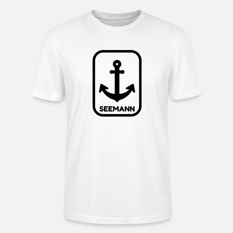 Seemann / Boot / Seebär / Segelboot - Stanley/Stella Unisex Bio-T-Shirt CRAFTER - Weiß