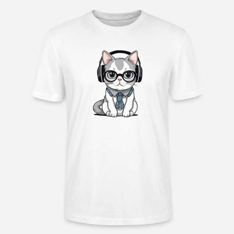 chat dev web - T-shirt bio CRAFTER Stanley Stella Unisexe - blanc